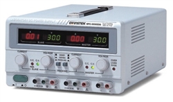 GW Instek GPC-3030DQ Fuente de poder de CD, de 195 Watts, dos salidas con rango de voltaje de 0-30V @ 3A, y una salida fija de 5V @ 3A, 4 indicadores digital de 3 dígitos. Tecnología lineal con alta regulación y bajo rizo
