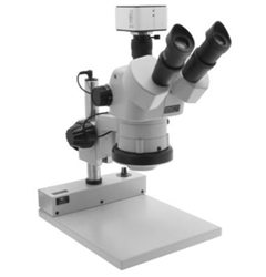 Aven 26800B-376-1 - Microscopio Trinocular Con Zoom Estéreo SPZV-50E Safe ESD Con Cámara USB Mighty Cam