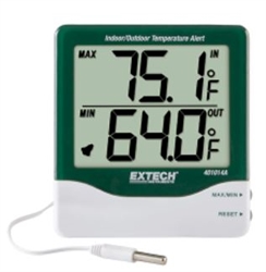 Extech 401014A - Alerta de temperatura interior / exterior de dígitos grandes
