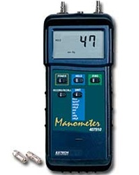 Extech 407910-NIST - Manómetro de presión diferencial de servicio pesado (29 psi) con Certificado NIST