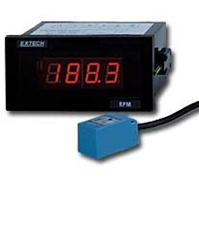 Extech 461950 - Tacometro para montaje en panel, Lecturas continuas y precisas de 5 a 99,990 rpm