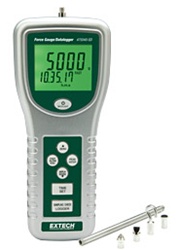 Extech 475044-SD-NIST - Medidor de fuerza de alta capacidad con registrador de datos, incluye certificado de calibracion.
