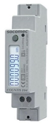 Socomec 48503019 - Medidor de energía LCD de fase con salida de pulsos