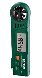 Extech AN25 - Anemómetro de índice de calor, Medidor compacto para interiores/exteriores para medir hasta 7 parámetros ambientales