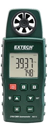 Extech AN510 - El anemómetro 4 en 1 mide la velocidad del aire, el flujo de aire, la temperatura del aire y la temperatura tipo K