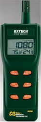 Extech CO250, Medidor portable de Dióxido de Carbono CO2, con registro de datos y puerto RS232. Mide además temperatura, humedad, dew point, y bulbo humedo