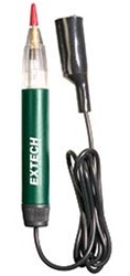 Extech ET40 - probador de continuidad de servicio pesado Comprobador de continuidad estilo bolígrafo con cable de prueba de 30" (76 cm) con pinza de cocodrilo