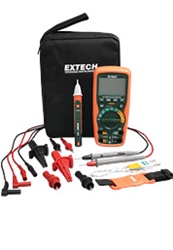 Extech EX505-K - Kit Multimetro Industrial Heavy Duty de 10 Funciones