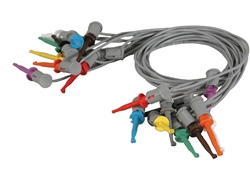 Global Specialties GSA-3185 - Cable de pinza de prueba MiniPRO de 10 piezas