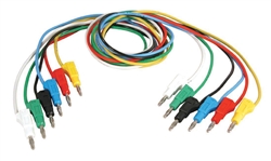 Global Specialties GSA-3233-100 - Juego de enchufes apilables Juego de cables 6 colores 4 mm
