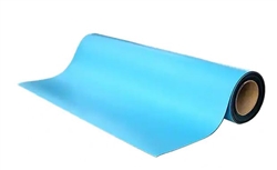 TransformingTechnologies MT4548B - tapete de goma para mesa, rollo, azul claro, 48 "x 50 'x .080"