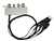 Microtest Mic-F423906A - Cables de clip Kelvin (con caja BNC)