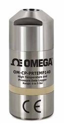 Omega OM-CP-PRTEMP140-NPT Registrador de datos (datalogger) de  presión y alta temperatura  (-20 a 140 oC) con puerto NPT 1/8, Resolución de 0.01 oC y 0.1 mbar, exactitud de +-0.1 oC y +-0.03 bar