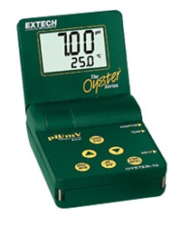 Extech OYSTER-10 - Medidor de temperatura/pH/mV serie Oyster  con pantalla ajustable