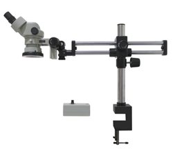 Aven SPZ50-209-536 - Microscopio Con Zoom Estéreo SPZ-50 [6,7x - 50x] En Soporte De Brazo Doble Con Anillo De Luz Integrado