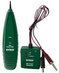 Extech TG20 - Kit de trazador de alambre Identifica pares de cables, verifica la continuidad y prueba la polaridad de líneas telefónicas.