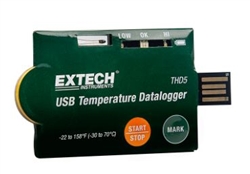 Extech THD5 - Registradores de datos de temperatura portátiles de uso único con conector USB paquete de 10