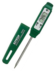 Extech 39240 - Termómetro de aguja a prueba de agua Termómetro de bolsillo con aguja de acero inoxidable