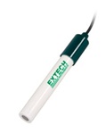 Extech 601100 - electrodo de pH de superficie plana Electrodo de detección de pH resistente para productos sólidos con contenido mínimo de humedad