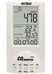 Extech CO220 - Equipo de control de CO2 en el aire para uso en interiores Mide el dióxido de carbono (CO2), la temperatura y la humedad del aire
