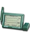 Extech RH520A-240-NIST - Registrador gráfico de temperatura + humedad con sonda desmontable (240 V) Registrador de datos gráfico para mediciones de humedad/temperatura y cálculo de punto de condensación, incluye certificado de calibracion NIST