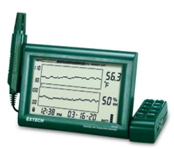 Extech RH520B - registrador gráfico de temperatura y humedad con sonda desmontable
